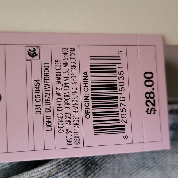 NWT Light Blue Wild Fable Distressed Overalls - Picture 9 of 9